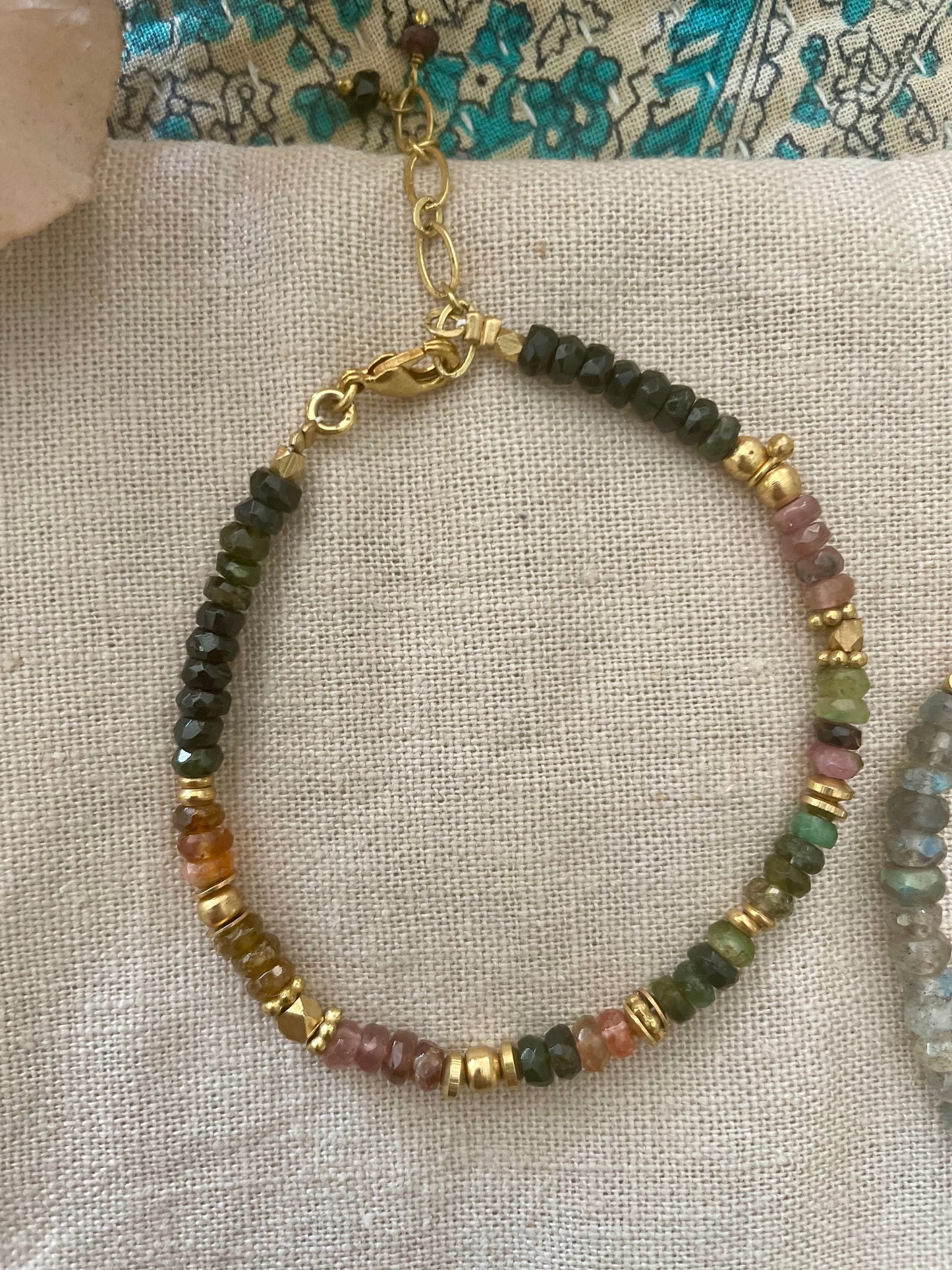 Bracelet grosses pierres semi-précieuses