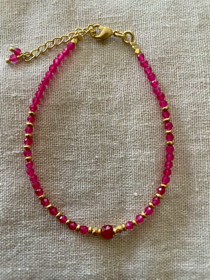 Bracelet petites pierres semi-précieuses