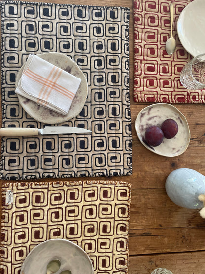 Set de table réversible 70's