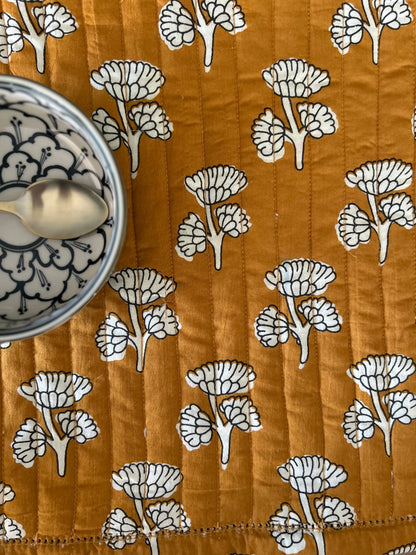 Set de table matelassé réversible  | Collection Moutarde Anglaise