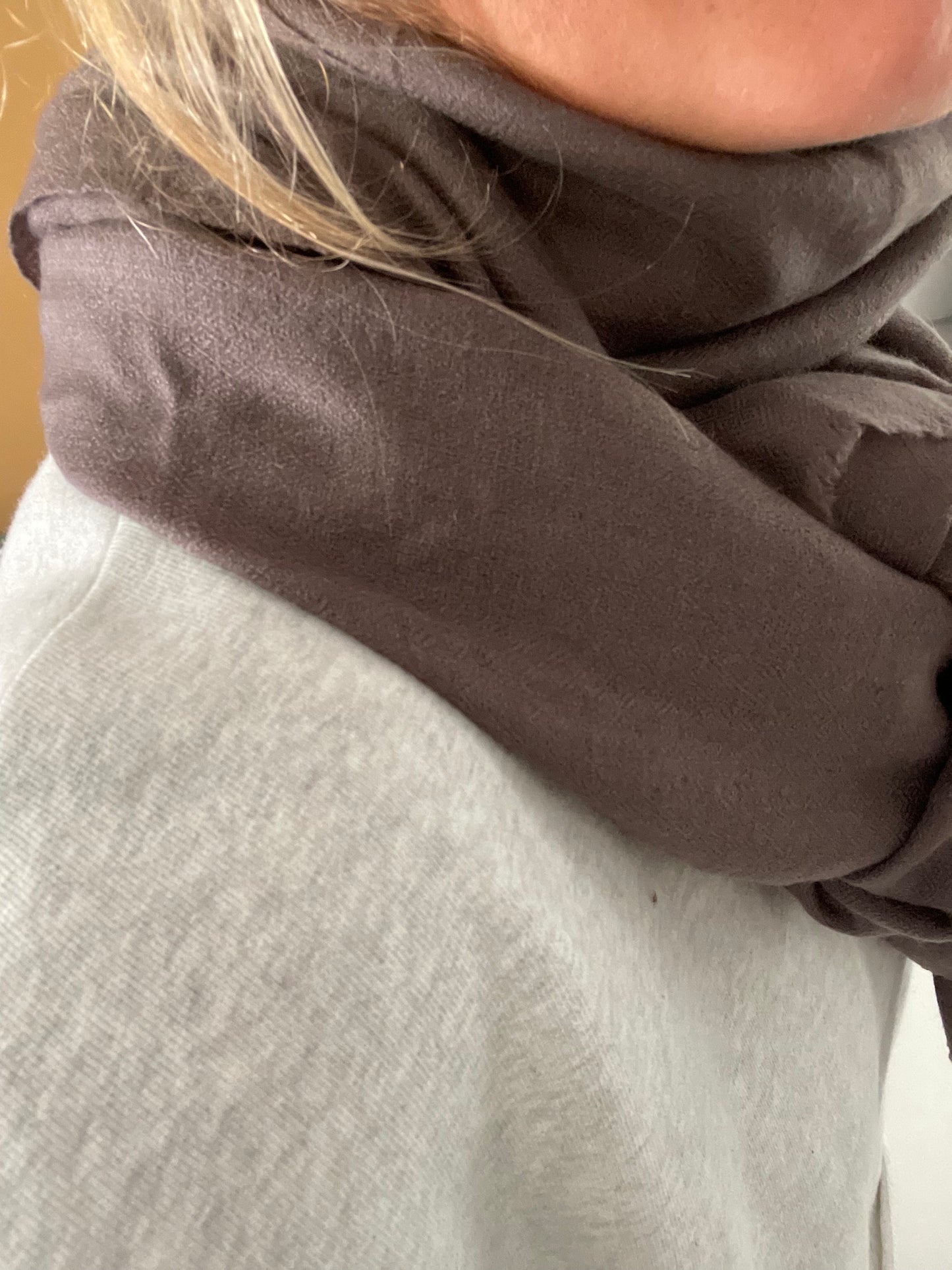 Etole en pur cachemire Marron glacé