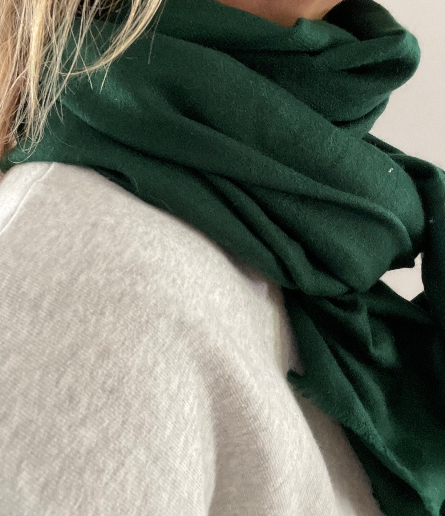 Etole en pur cachemire Vert Anglais