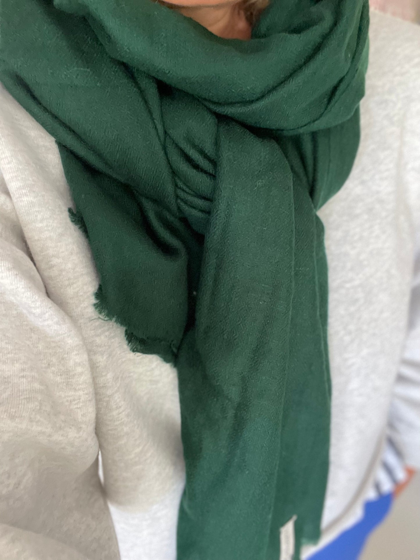 Etole en pur cachemire Vert Anglais