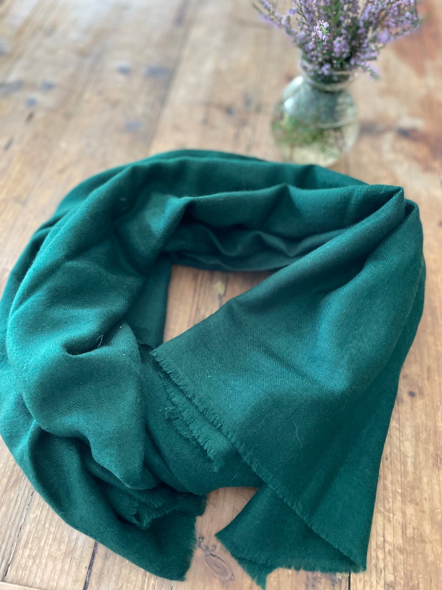 Etole en pur cachemire Vert Anglais