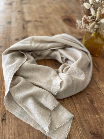 Etole en pur cachemire Crème