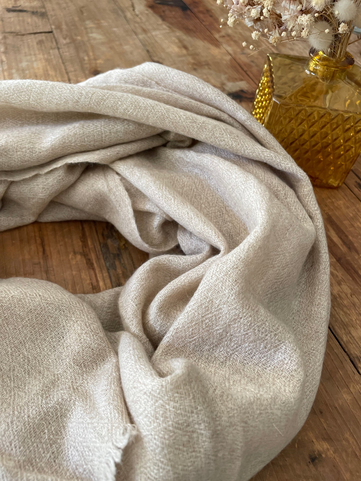 Etole en pur cachemire Crème