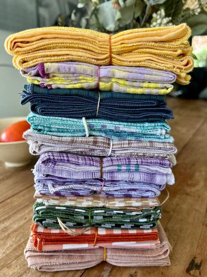 Serviettes de table en khadi de coton ou coton