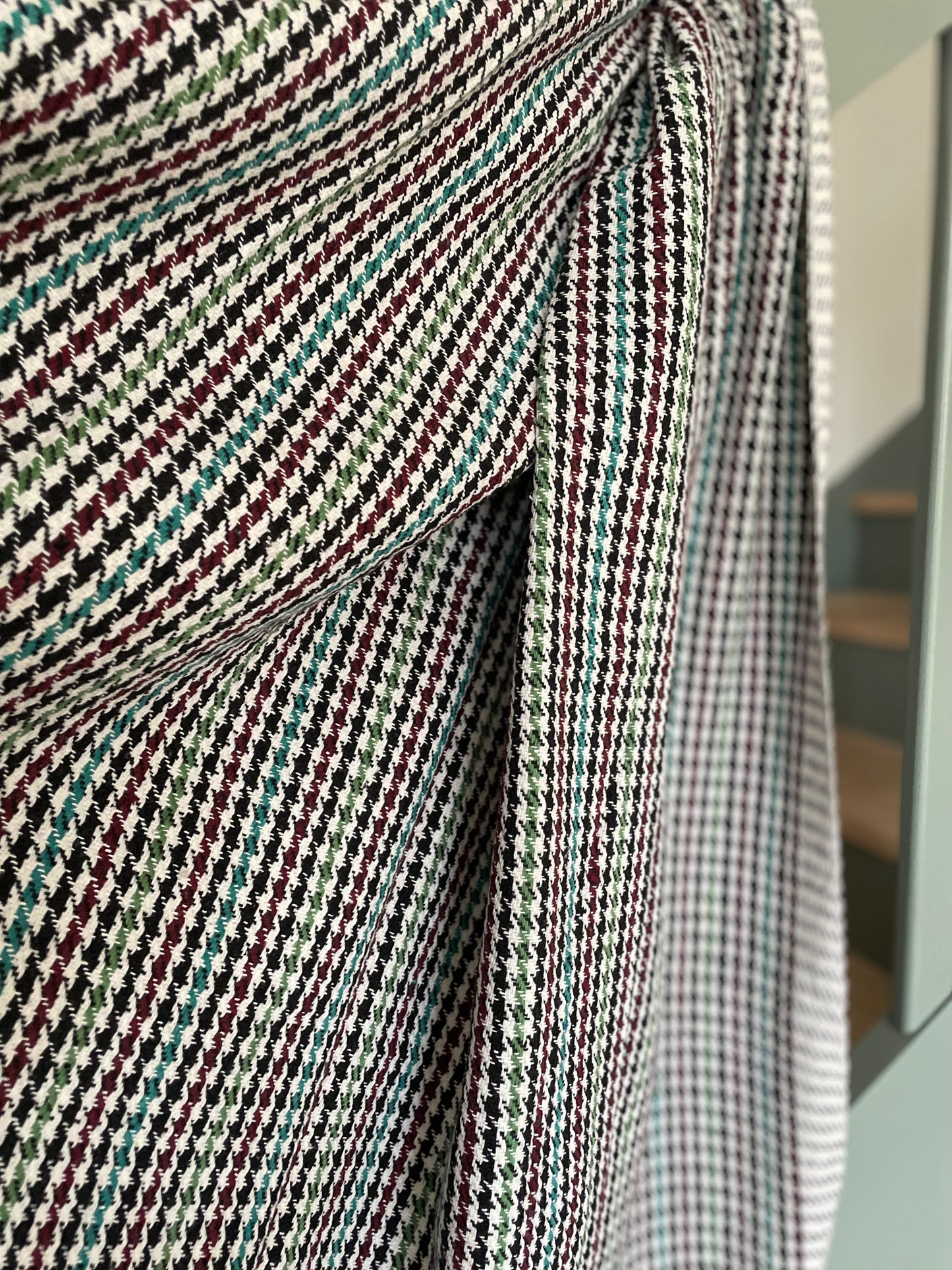 Plaid en khadi de coton multicolore