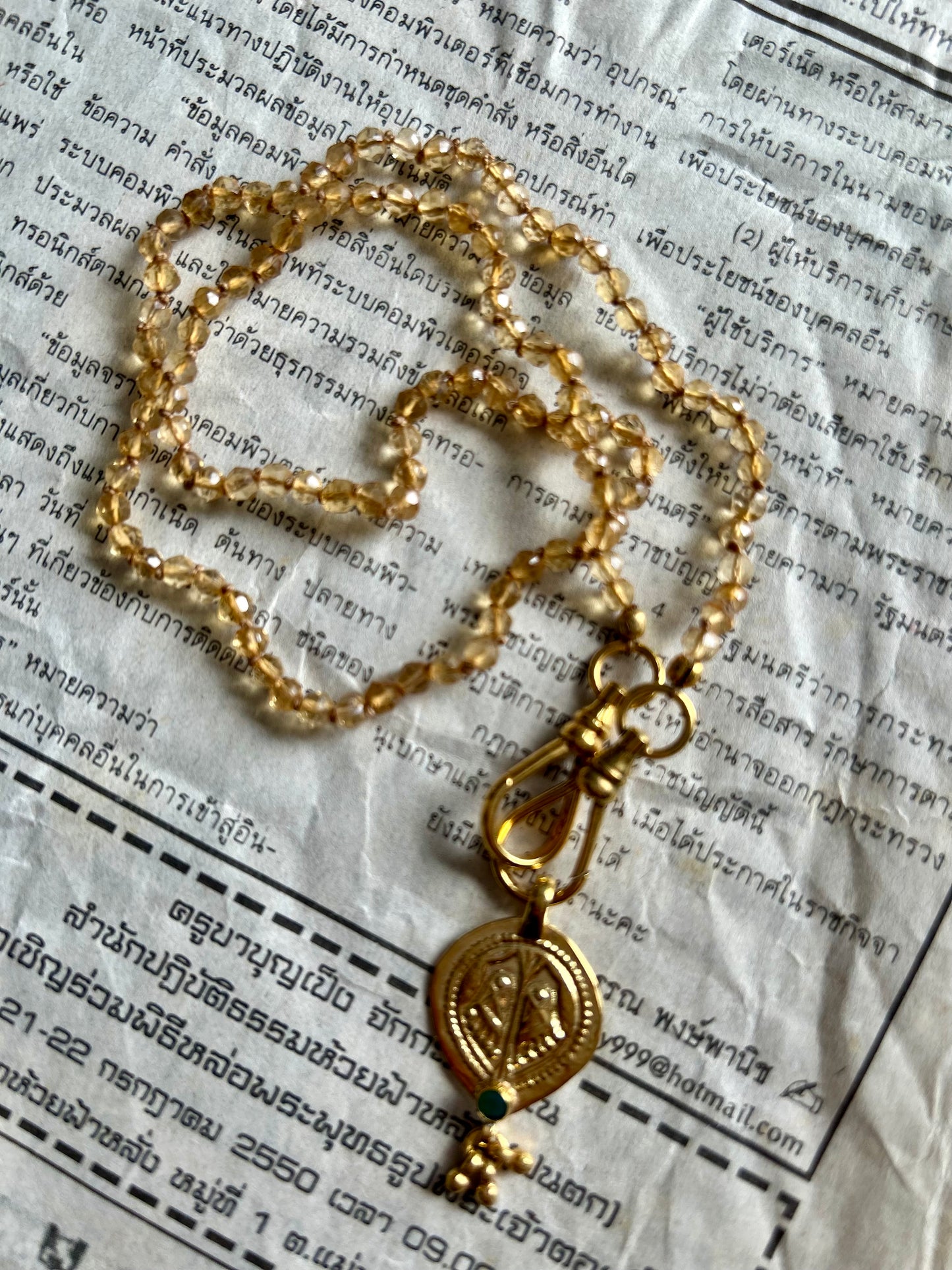 Collier JOHRI Citrine