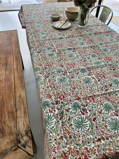Nappe en coton blockprint
