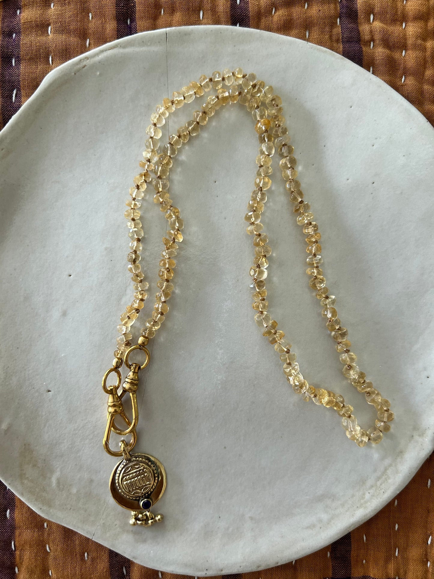 Collier JOHRI Citrine