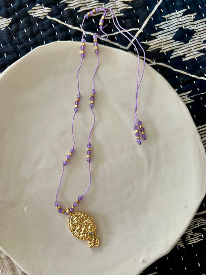 Collier fil de soie VIJU