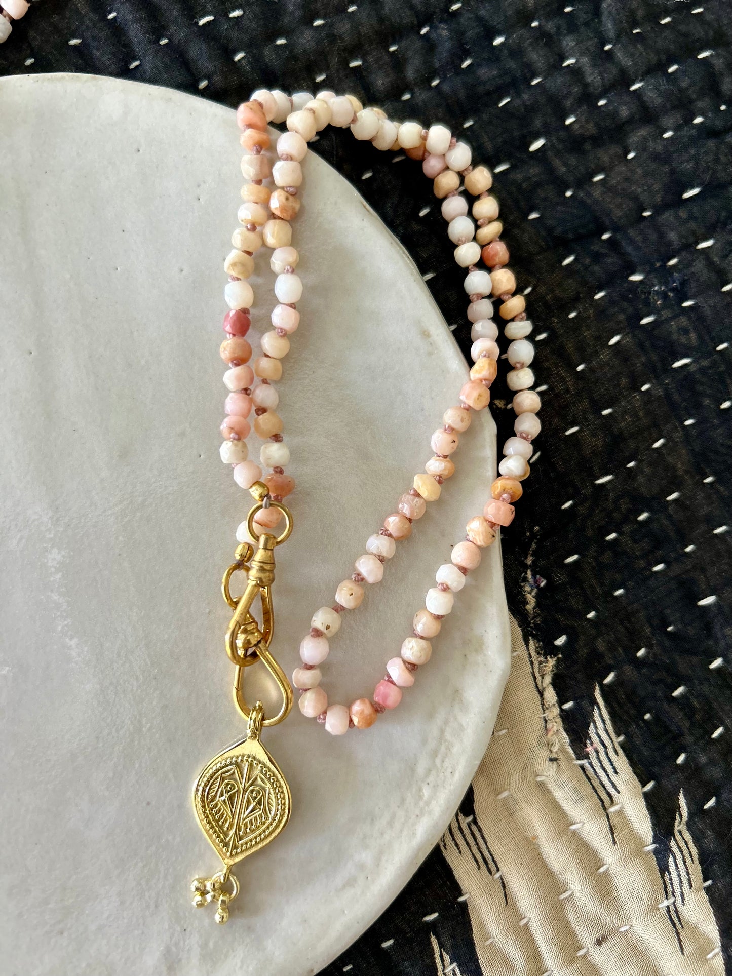 Collier JOHRI  Opale Rose