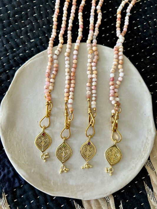 Collier JOHRI  Opale Rose