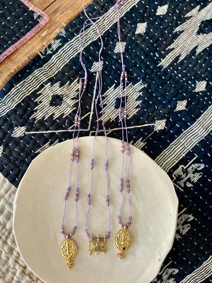 Collier fil de soie VIJU