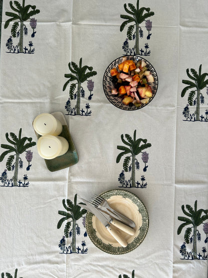 nappe en coton crème 