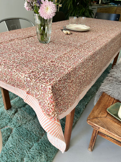 nappe en coton imprimée à la main