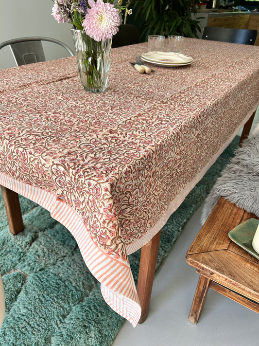 nappe en coton imprimée à la main