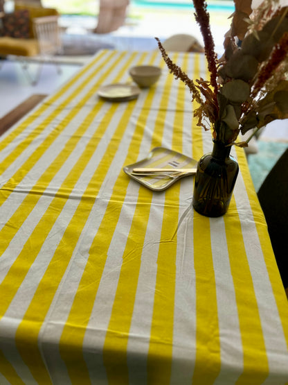 nappe en 100% coton. impression au blockprint