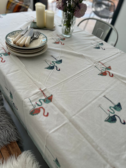 nappe en 100%  coton écru