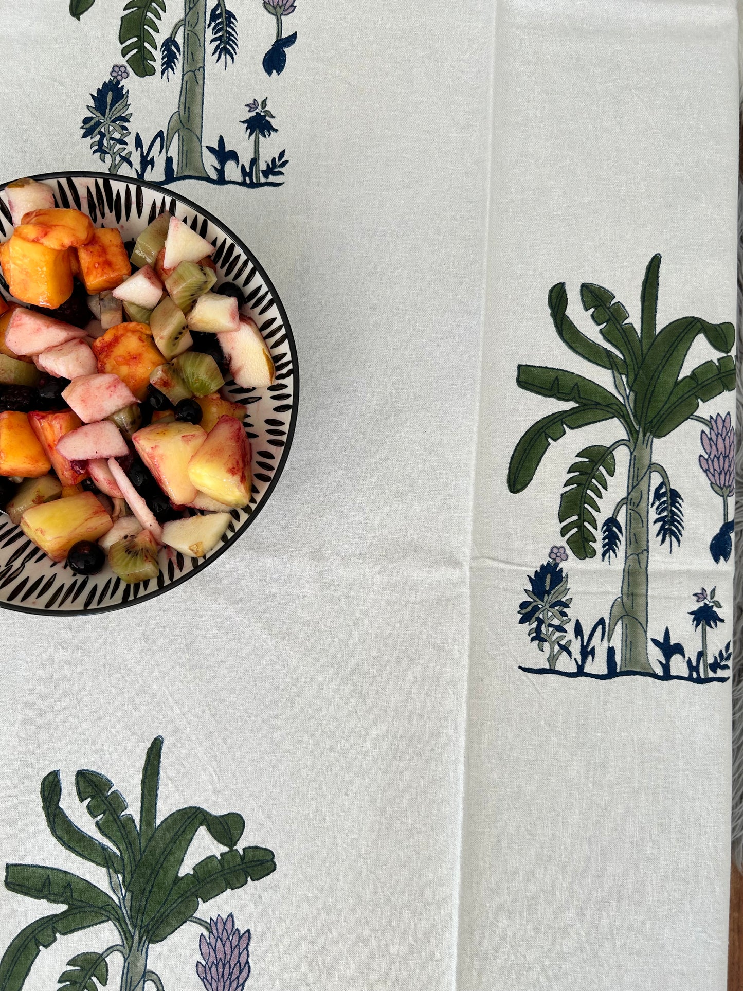nappe en coton blockprint