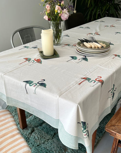 nappe en pur coton écru