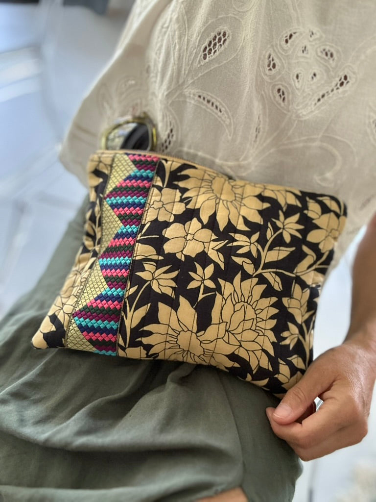 Pochette matelassée & ruban vintage |  VINTY