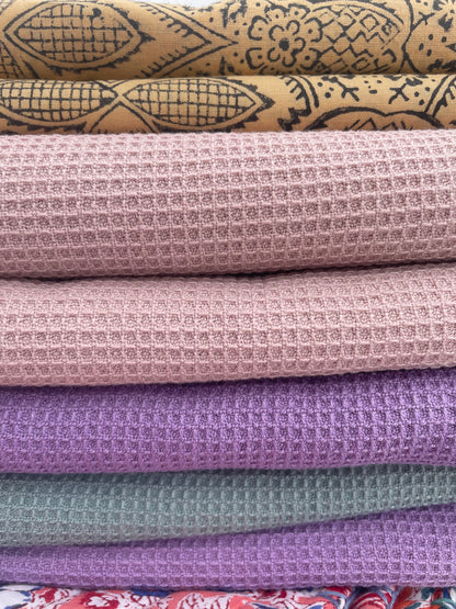 Serviette en khadi de coton nid d'abeille